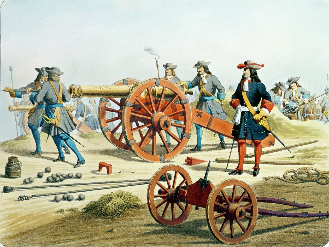 فوج Fusilliers الملك في عام 1871 ، من "L&39;Artillerie Francaise" بواسطة Moltzheim بواسطة المدرسة الفرنسية