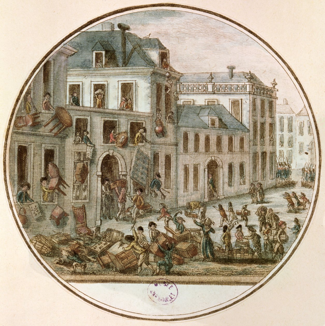 أعمال الشغب Reveillon أبريل 1789 بواسطة المدرسة الفرنسية