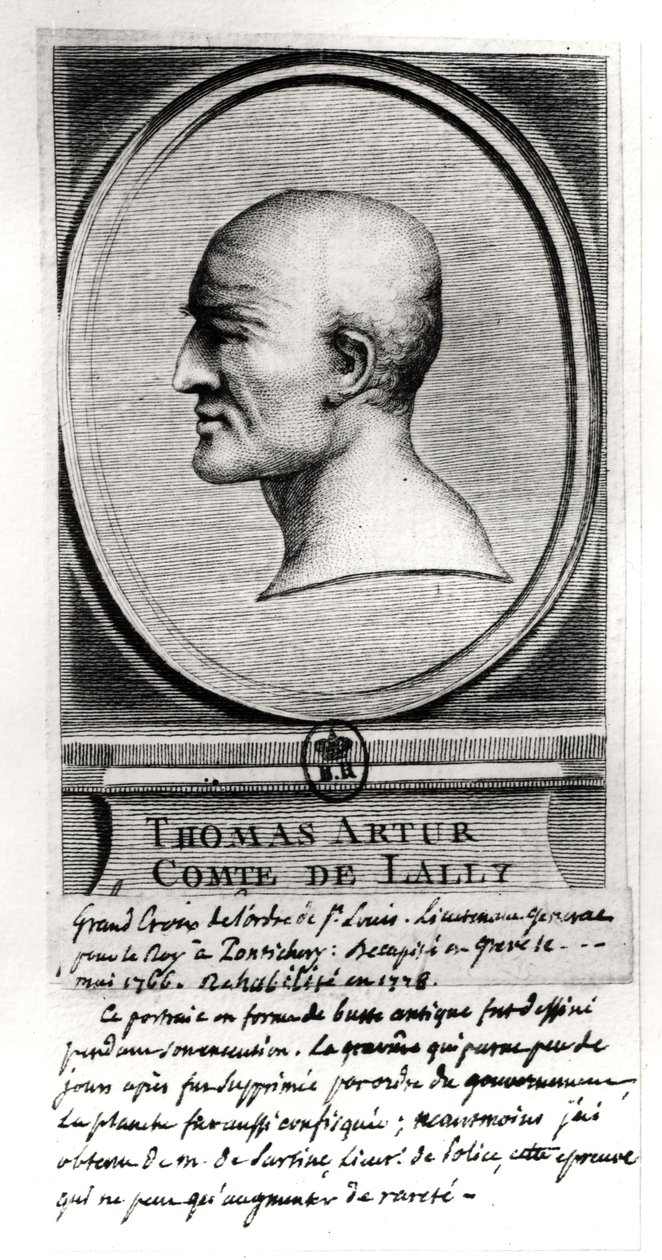 توماس آرثر (1702-66) إيرل لالي ، c.1766 بواسطة المدرسة الفرنسية