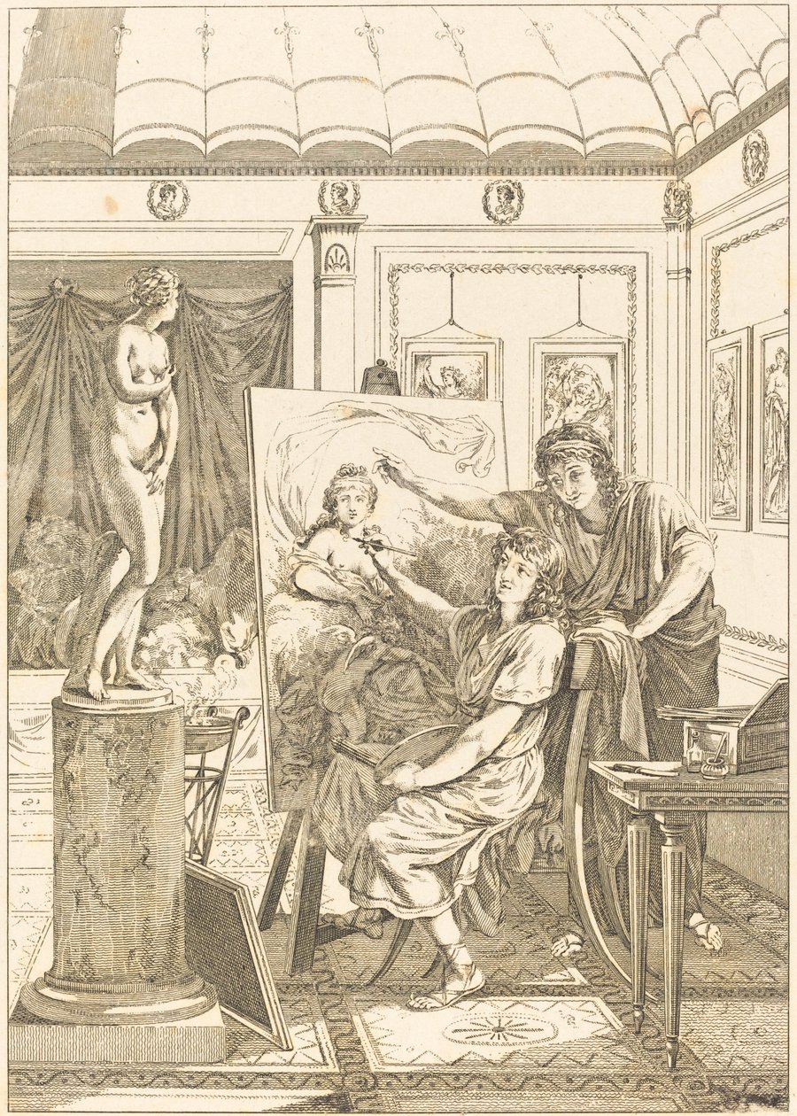 Anacreon Mimic: The Iris Portrait بواسطة القرن الثامن عشر الفرنسي