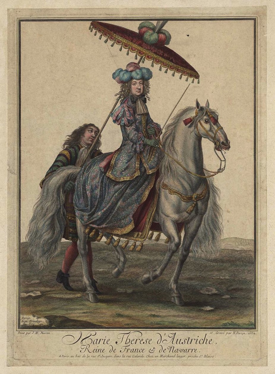 ماريا تيريزا من إسبانيا 1638-1683 ، الملكة ملكة فرنسا ونافار ، 1682 بواسطة سيد الفرنسية