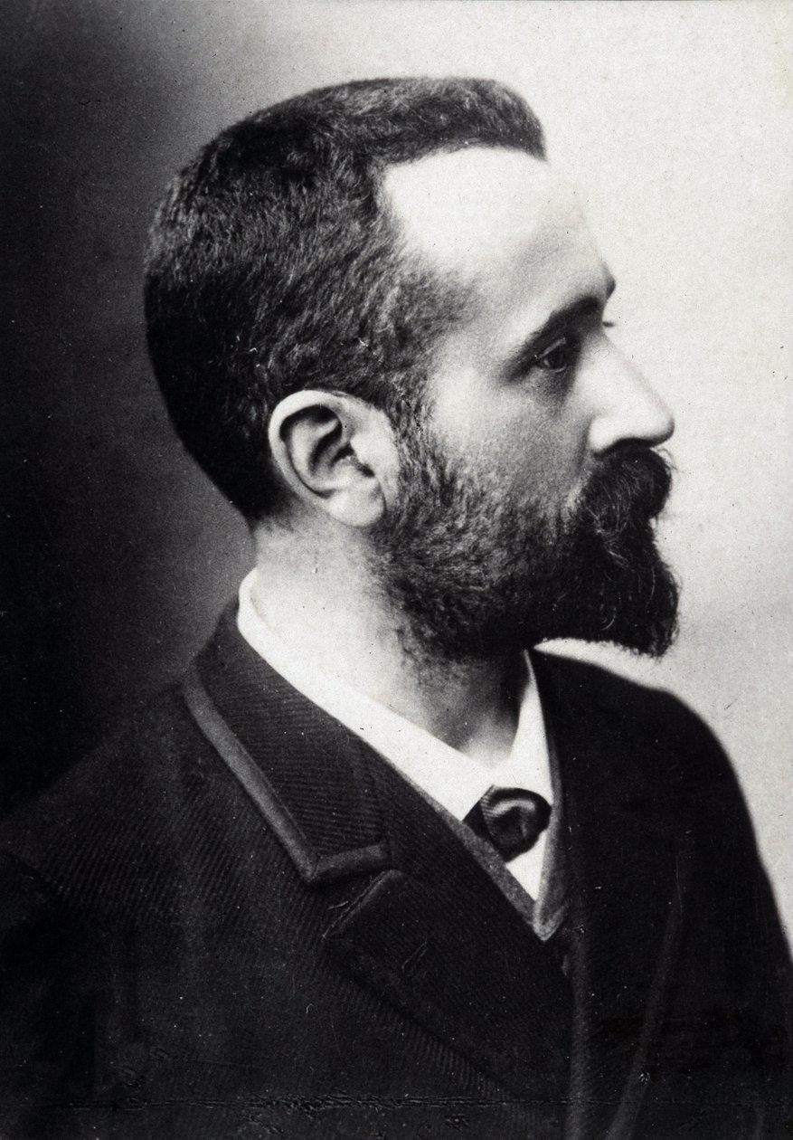 ألفونس بيرتيلون (1853-1914) ، عالم فرنسي ، مبتكر قياس الأنثروبومترية. بواسطة مصور فرنسي