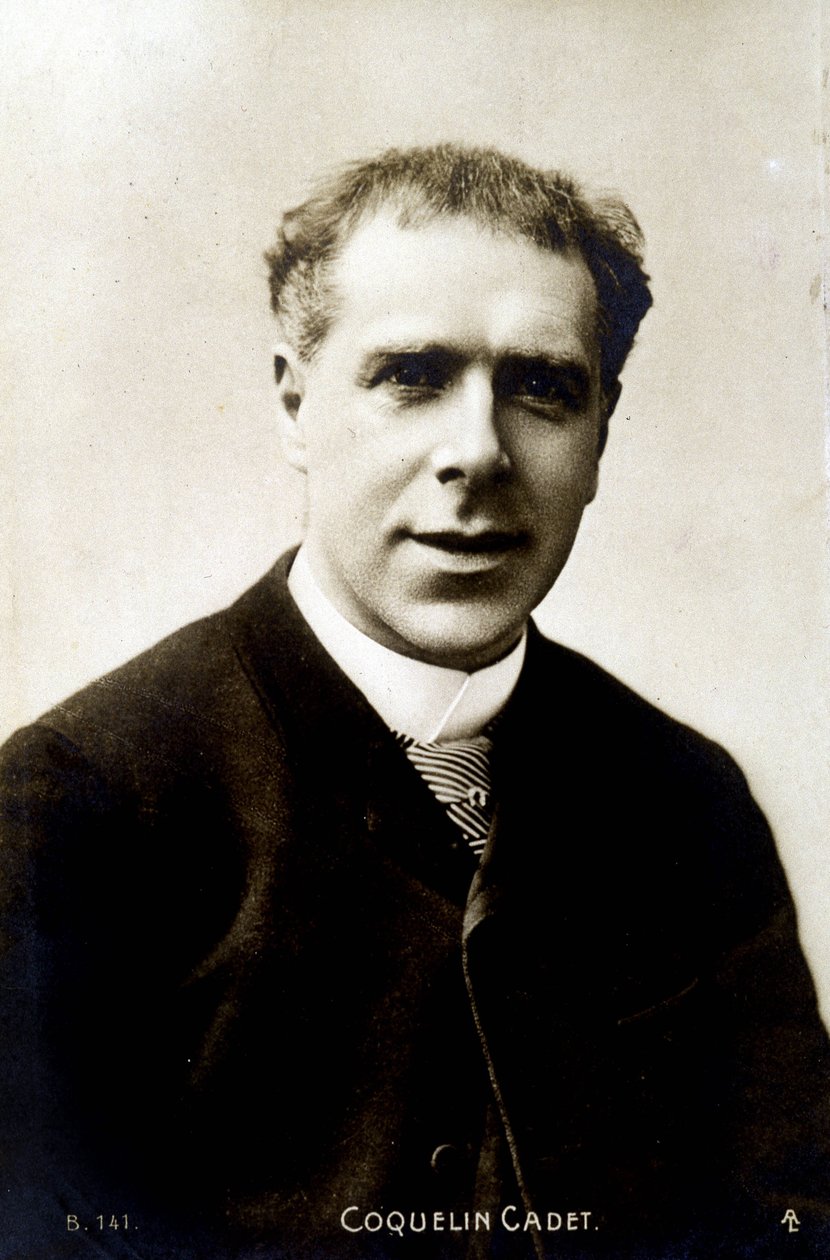يلعب كاديت بوبي إرنست بوبي ، المعروف باسم كاديت بوبي (1848-1909) ، الأدوار العظيمة لموليير في الكوميديا الفرنسية. بواسطة مصور فرنسي