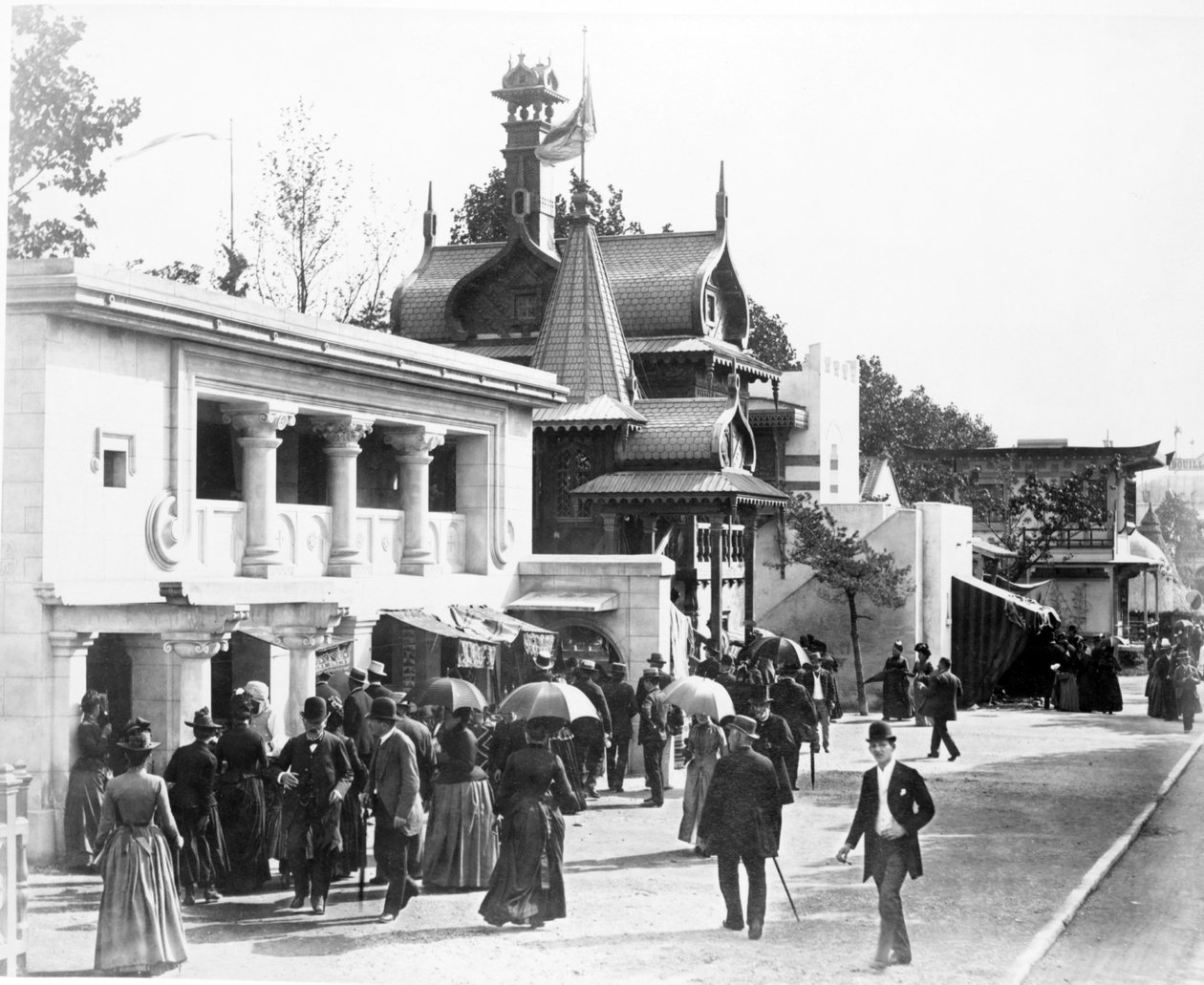 تاريخ السكن ، معرض باريس ، 1889 بواسطة مصور فرنسي