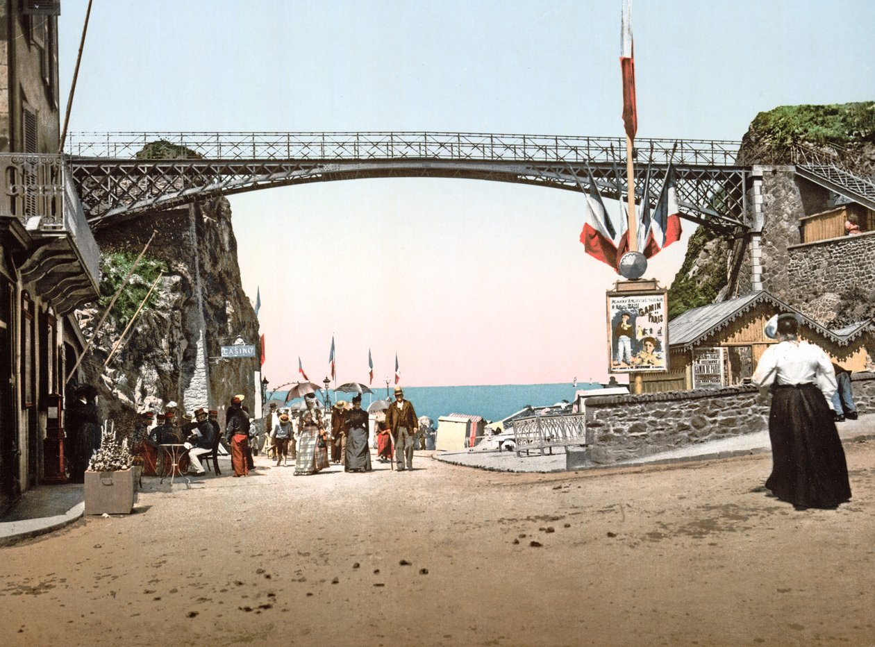 La Tranchee des Anglais في جرانفيل ، 1890-1900 بواسطة مصور فرنسي