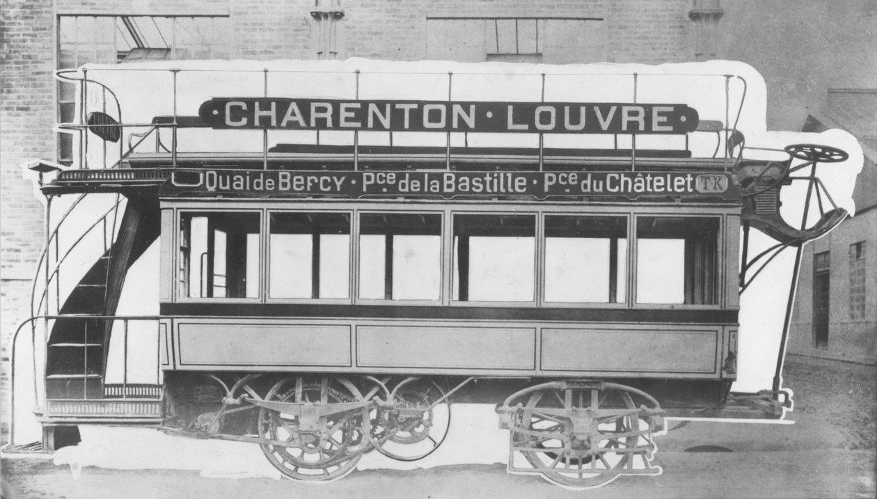 NJ Raffards الترام الكهربائي ، 1881 بواسطة مصور فرنسي