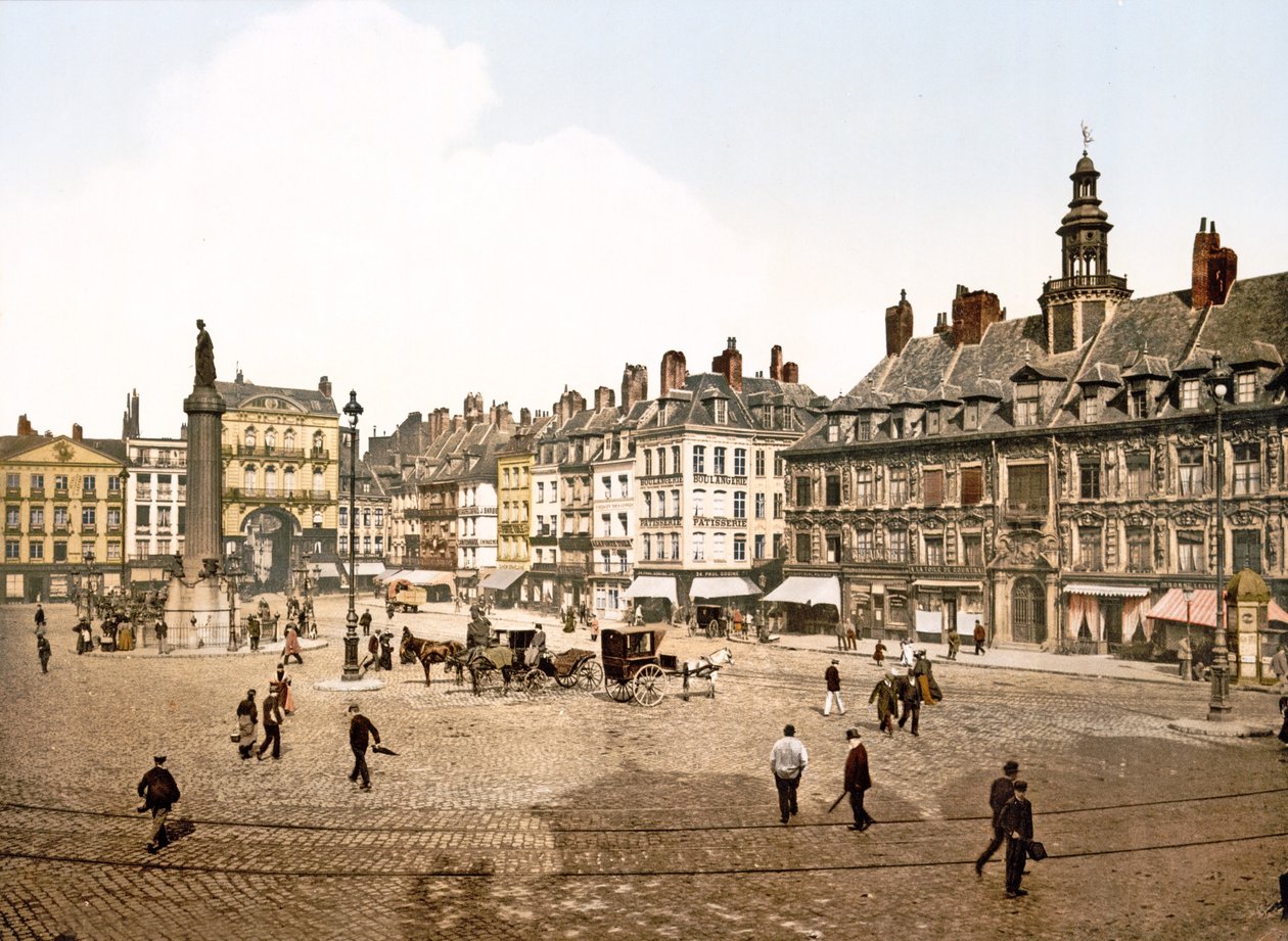 Place du Général de Gaulle ، ليل ، 1890-1900 بواسطة مصور فرنسي