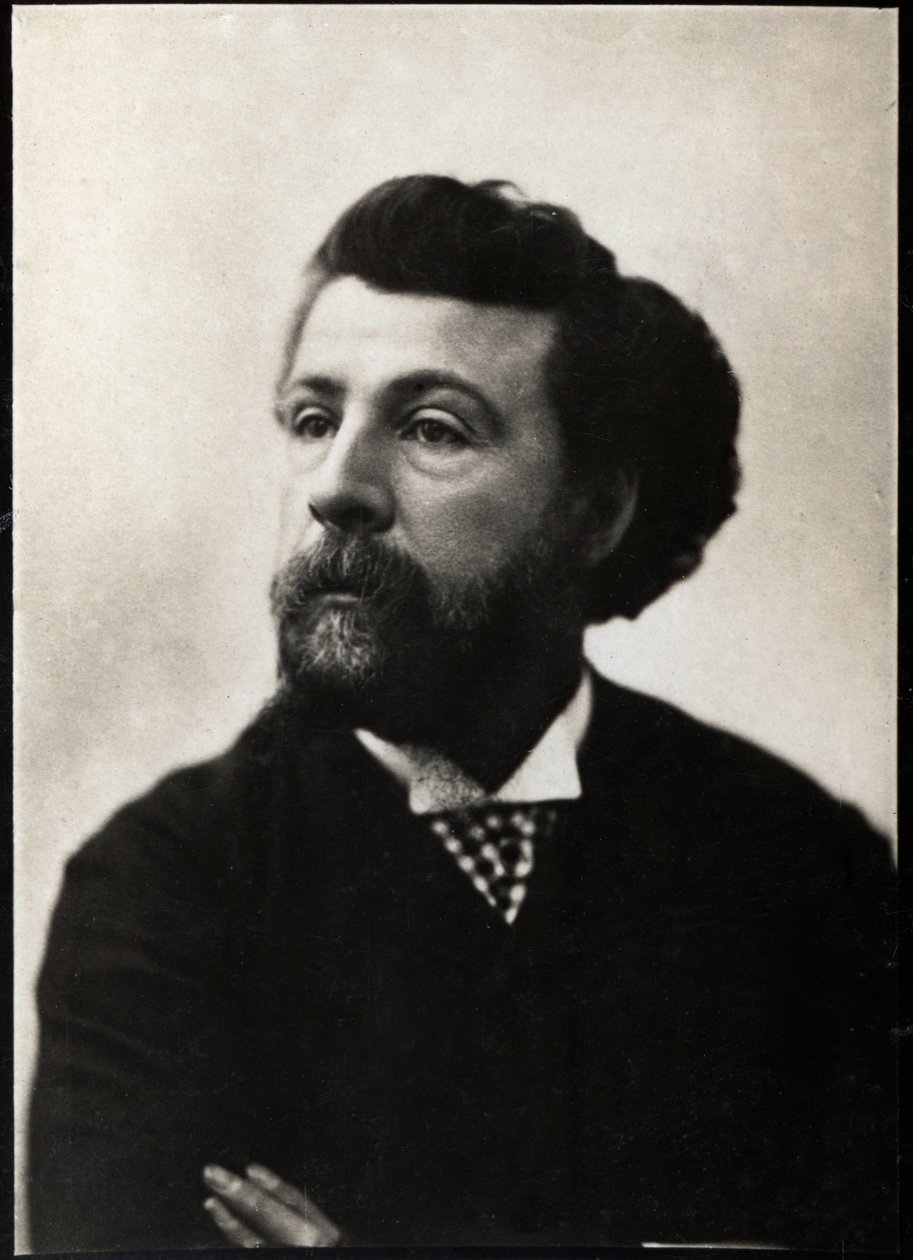 صورة لإدوارد Pailleron (1834-1899) ، الشاعر والكاتب المسرحي الفرنسي. بواسطة مصور فرنسي