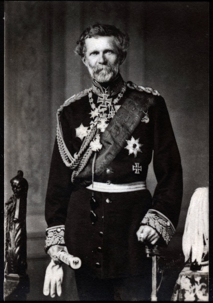 صورة إدوين فرايهر فون مانتيفيل (البارون فون مانتيفيل) (1809-1895) ، المارشال الألماني. بواسطة مصور فرنسي