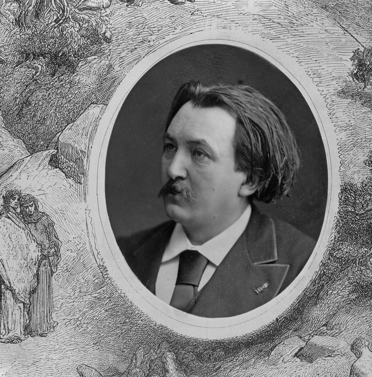 صورة لجوستاف دوري (1832-1883) (صورة بالأبيض والأسود) (تفاصيل 202837) بواسطة مصور فرنسي