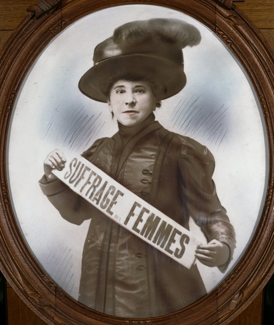 صورة Hubertine Auclerc (1848-1914) (صورة ملونة باليد) بواسطة مصور فرنسي