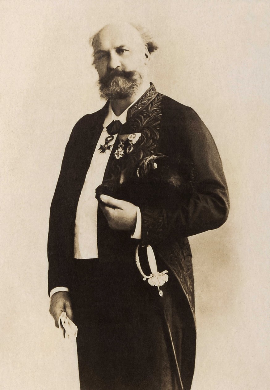 صورة لجول يوجين لينبفيو (1819-1898) ، رسام فرنسي. بواسطة مصور فرنسي