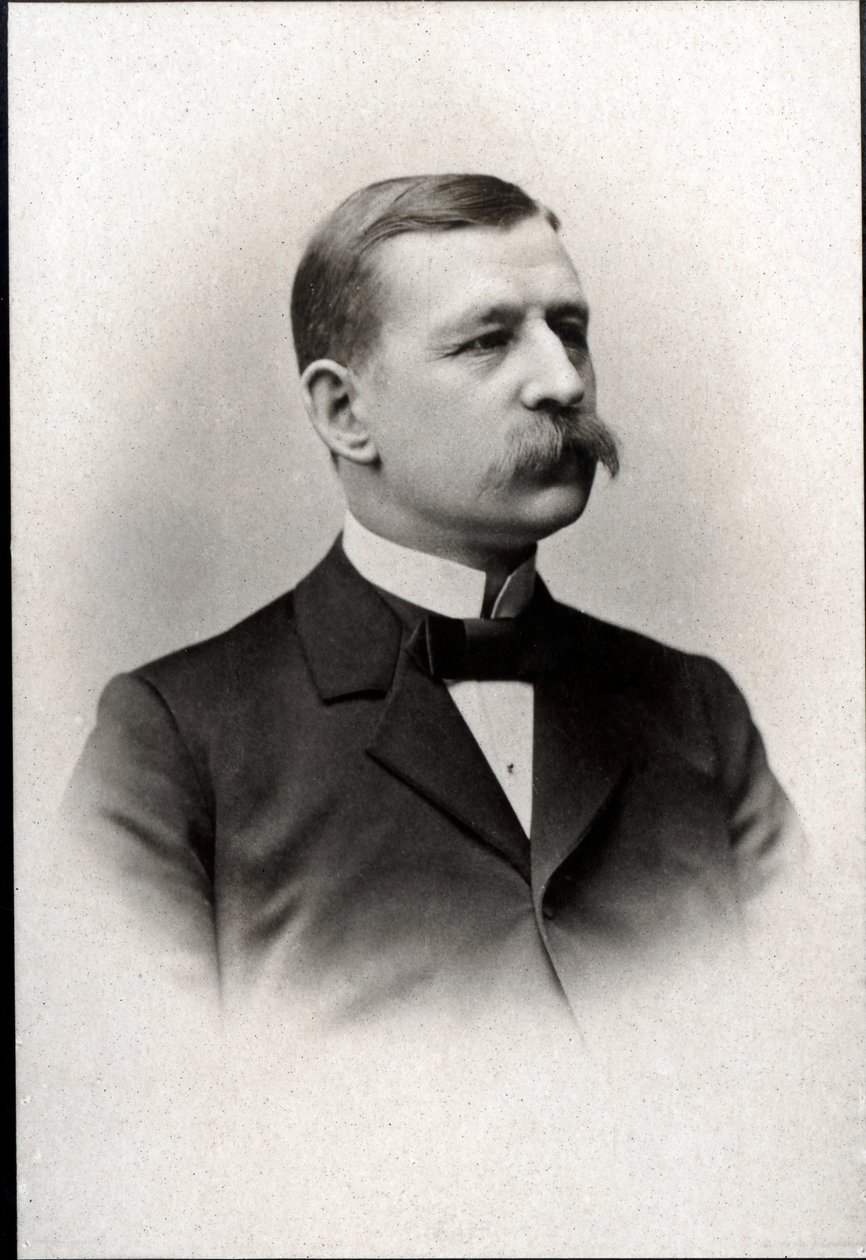 صورة سالومون أوغست أندريه (1854-1897) ، مهندس سويدي ، فيزيائي ، طيران ، ومستكشف قطبي. بواسطة مصور فرنسي