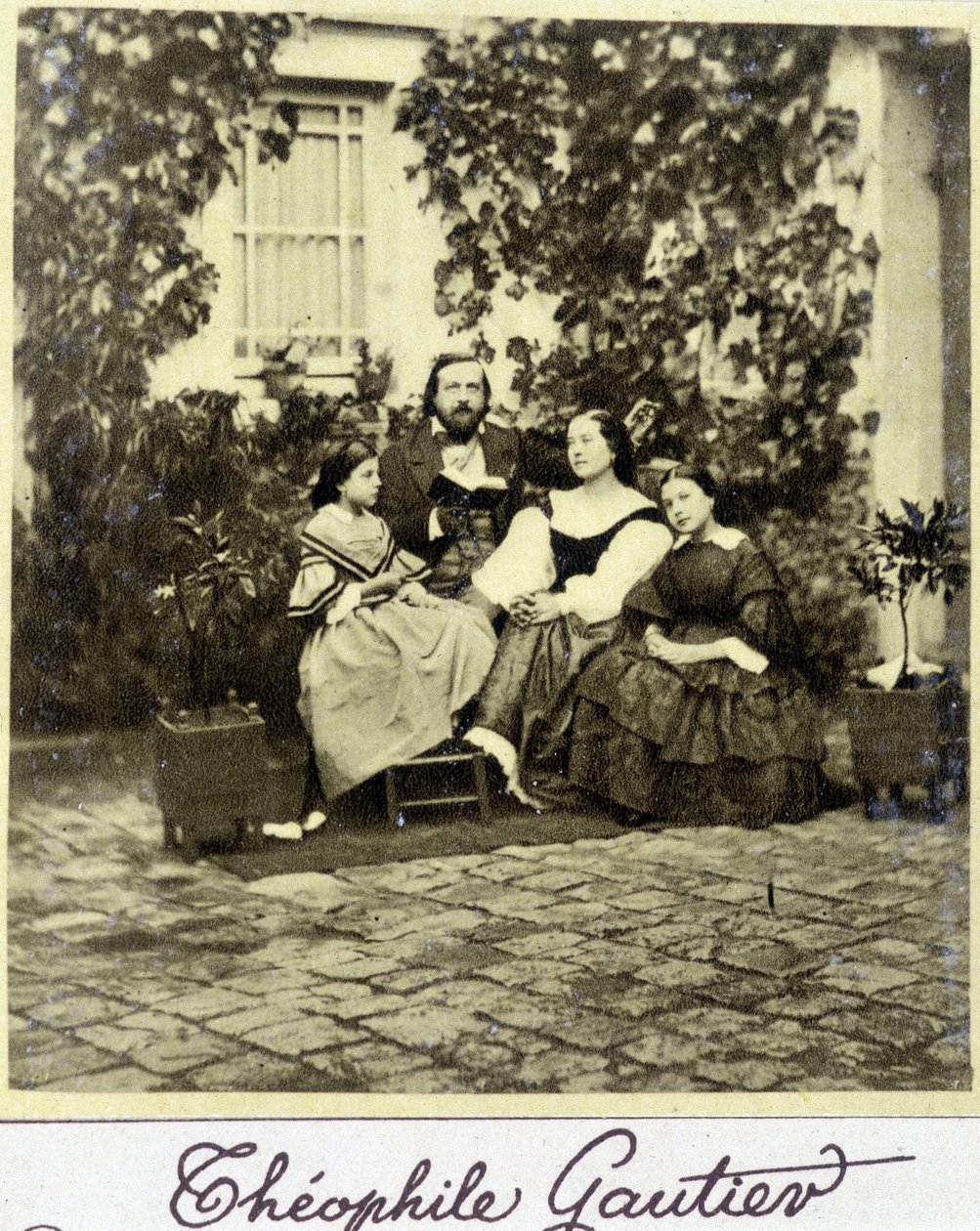 صورة لتيوفيل غوتييه (1811-1872) في العائلة. بواسطة مصور فرنسي