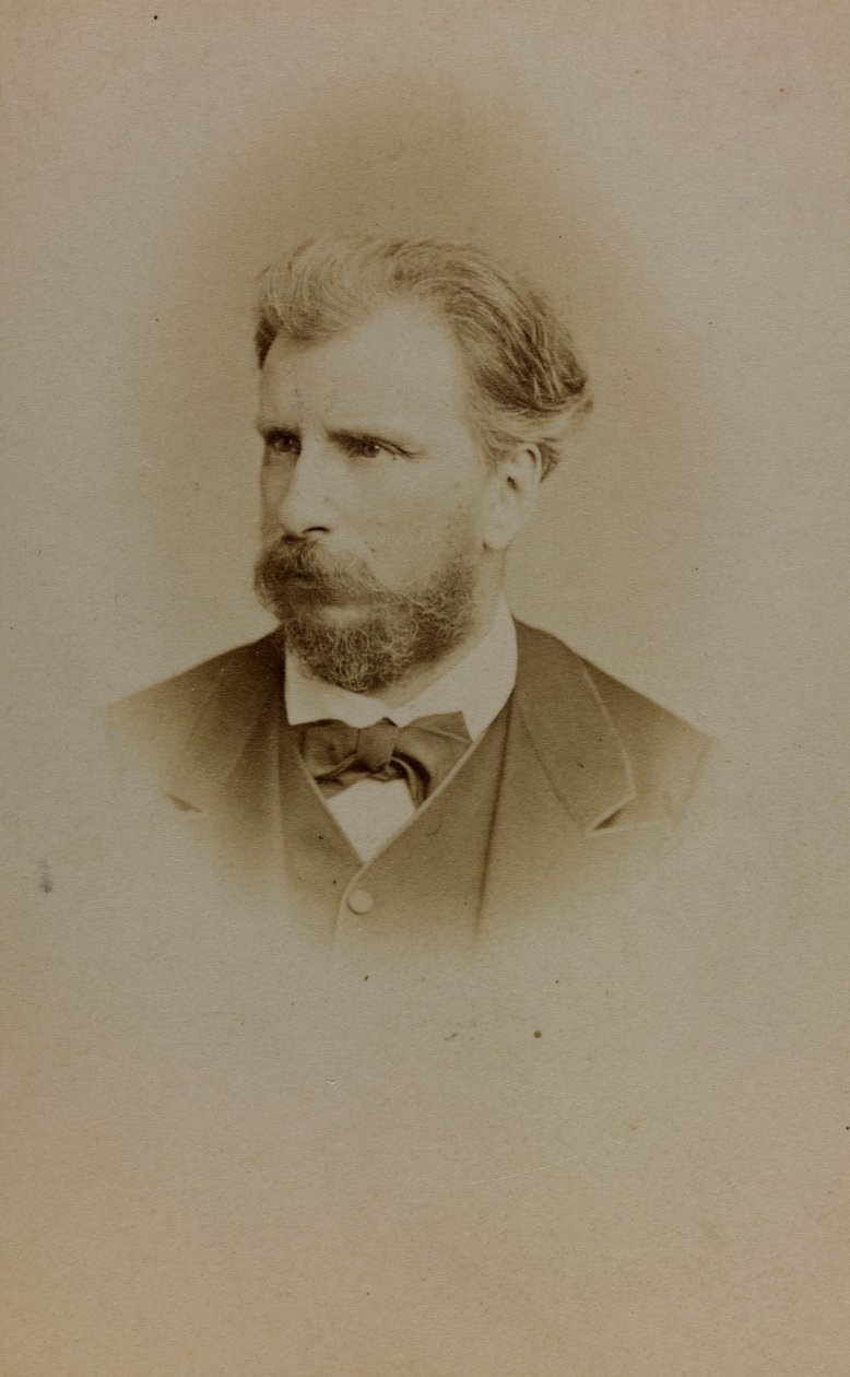 Portrait of William Bouguereau, French painter; carte de visite (b/w photo) بواسطة مصور فرنسي