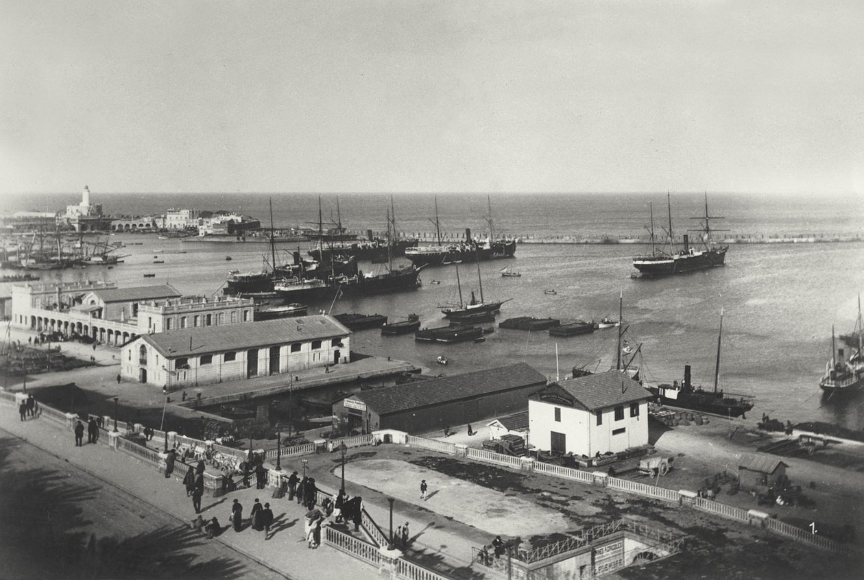 ميناء الجزائر العاصمة ، 20 أبريل 1886 بواسطة مصور فرنسي