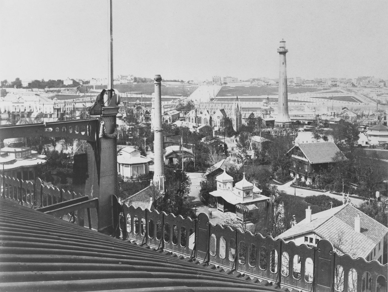 تل شايلو ، منظر من سطح حجرة المعارض في معرض الكون عام 1867 بواسطة مصور فرنسي
