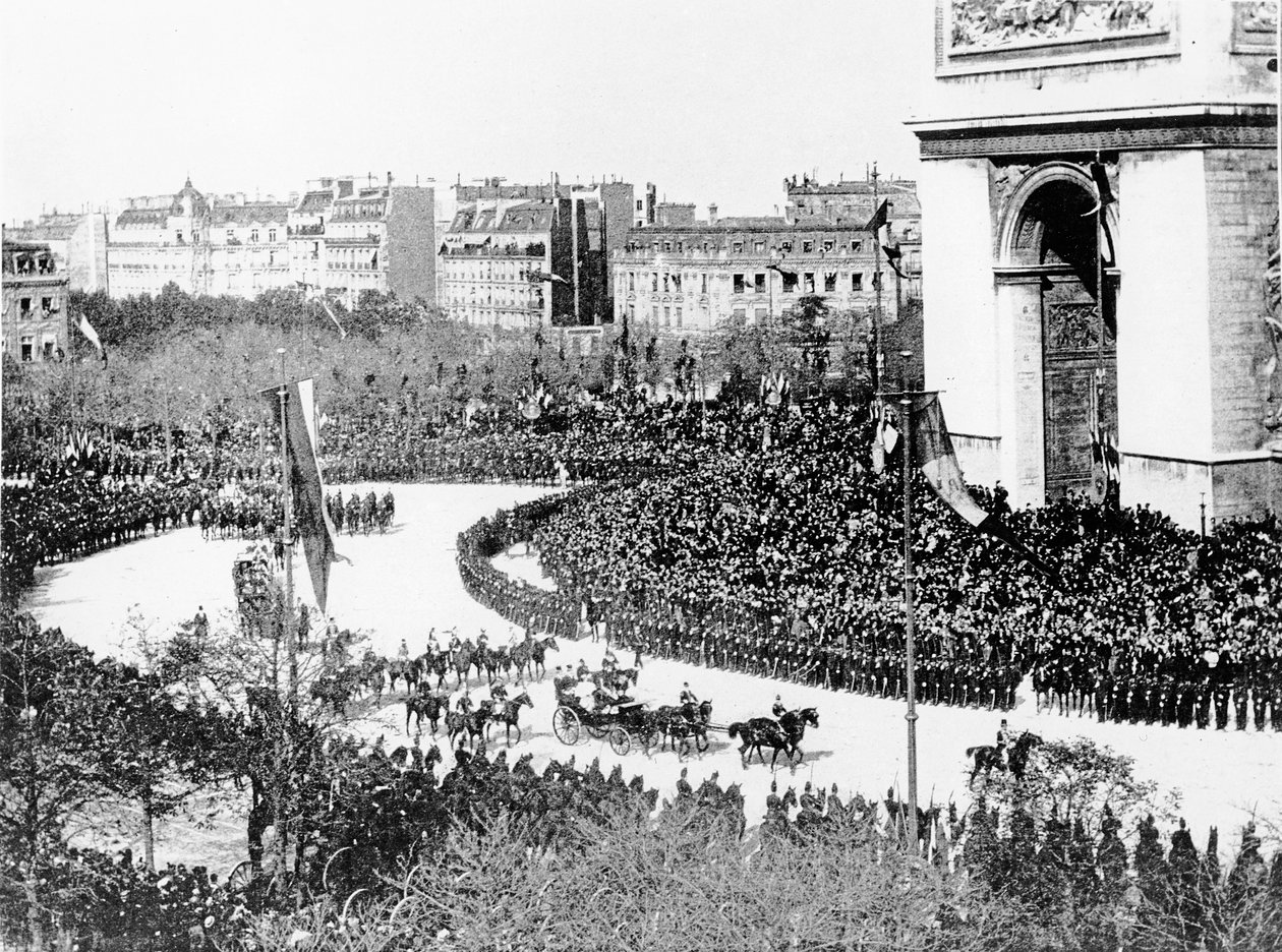 زيارة القيصر نيكولاس الثاني إلى باريس ، 1896 بواسطة مصور فرنسي