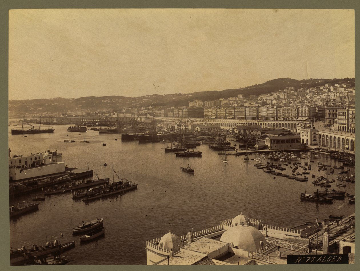 منظر الجزائر العاصمة ، 1860-1900 بواسطة مصور فرنسي