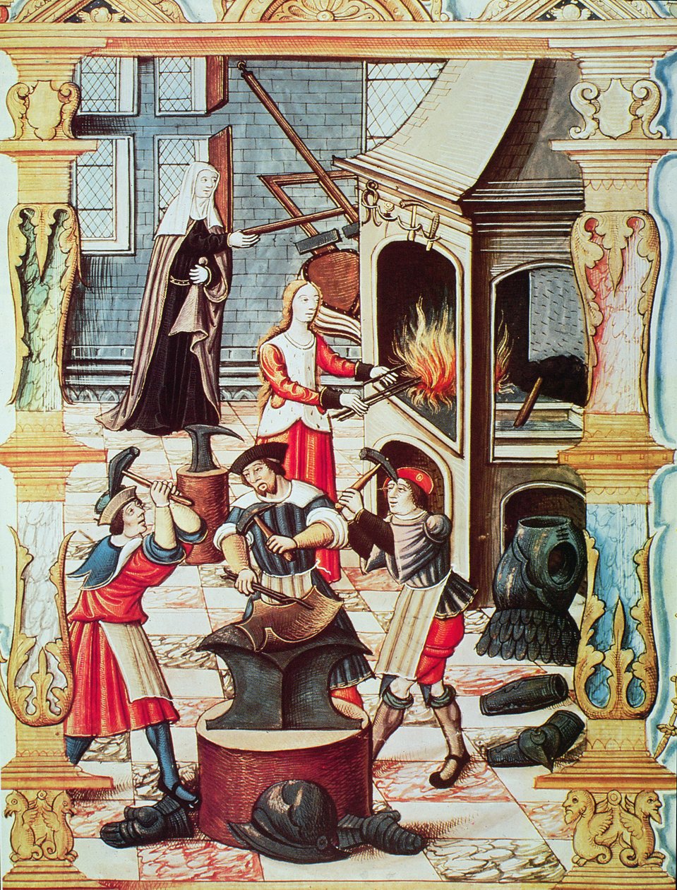 مزورة فرنسية من القرن السادس عشر ، نسخة مصغرة من "Chants royaux sur la Conception Couronnee du Puy de Rouen" (لون ليثو) بواسطة المدرسة الفرنسية