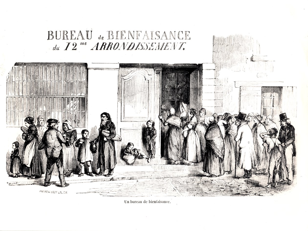 مكتب رعاية في الدائرة 12 في باريس ، ج. 1870 بواسطة المدرسة الفرنسية