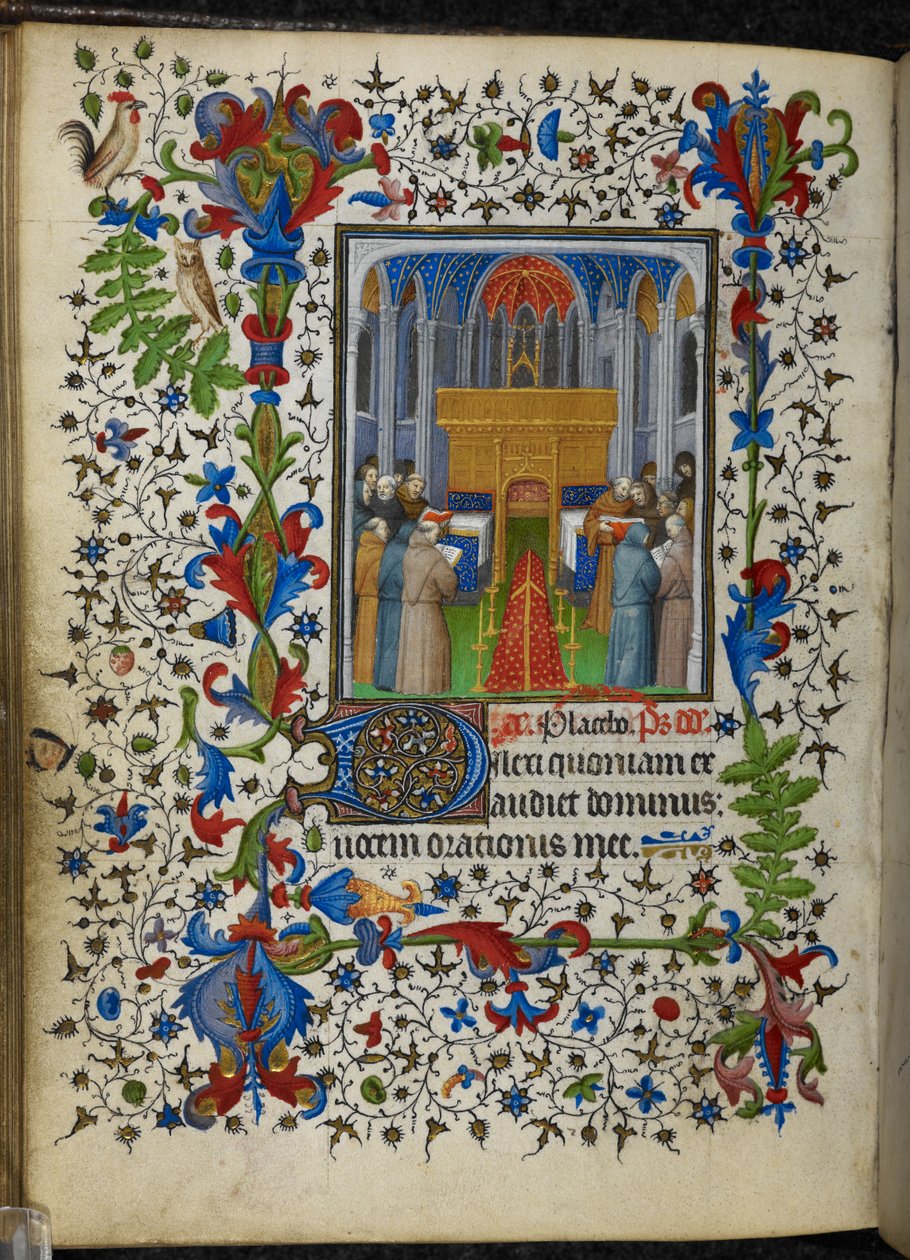 أضف 16997 f.171v مكاتب الموتى (صلاة الغروب) من Chevalier Hours ، حوالي 1420 (رق) بواسطة المدرسة الفرنسية
