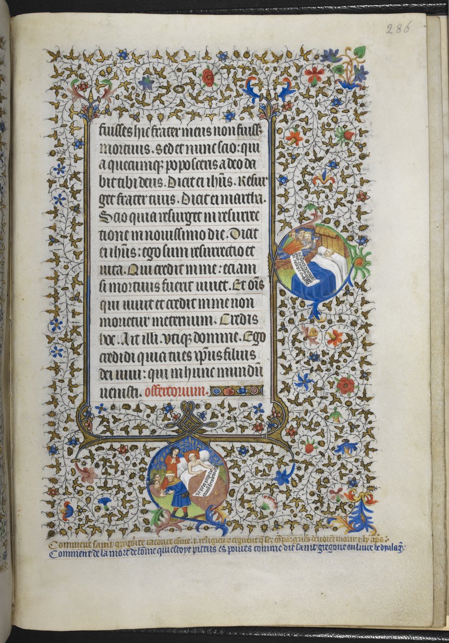 أضف Ms 18850 f.286r كتاب الصلوات (ساعات بيدفورد) حوالي 1410-30 (حبر ، لون وذهب على ورق رقيق) بواسطة المدرسة الفرنسية