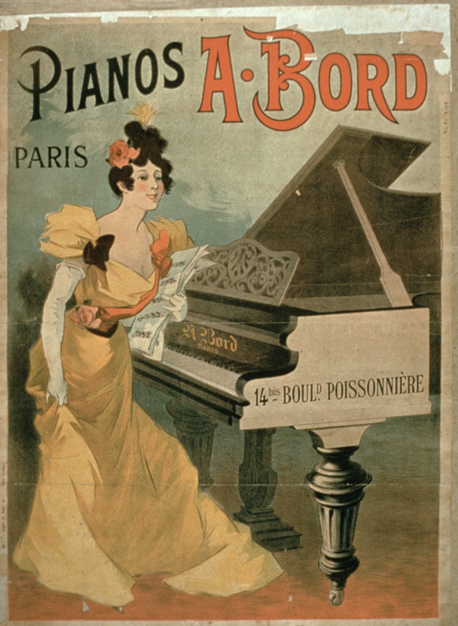 إعلان عن A. Bord Pianos، Paris بواسطة المدرسة الفرنسية