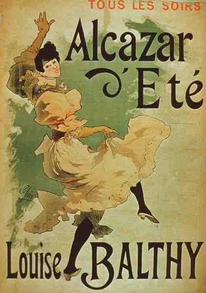 إعلان عن فيلم "Alcazar d'Ete" بطولة لويز بالثي (لون ليثو) بواسطة المدرسة الفرنسية