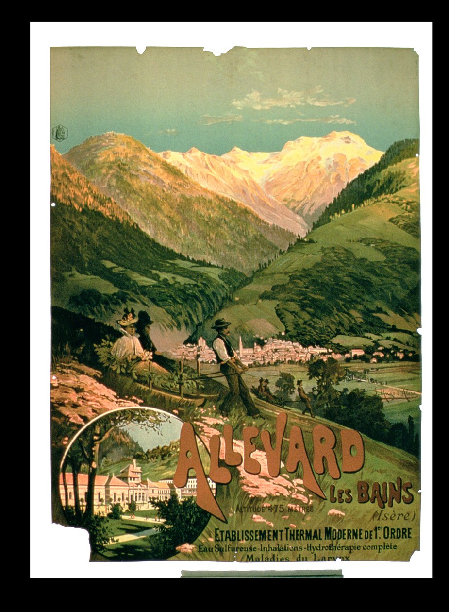 إعلان لـ Allevard Les Bains ، إيزير بواسطة المدرسة الفرنسية