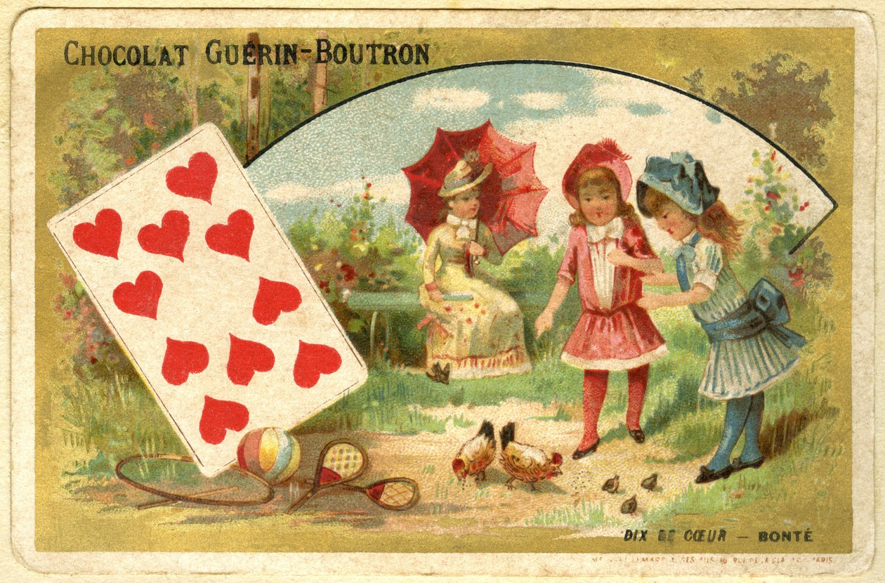 الطباعة الحجرية الملونة الإعلانية لشوكولاتة Guérin Boutron (Chromolithograph) بواسطة المدرسة الفرنسية