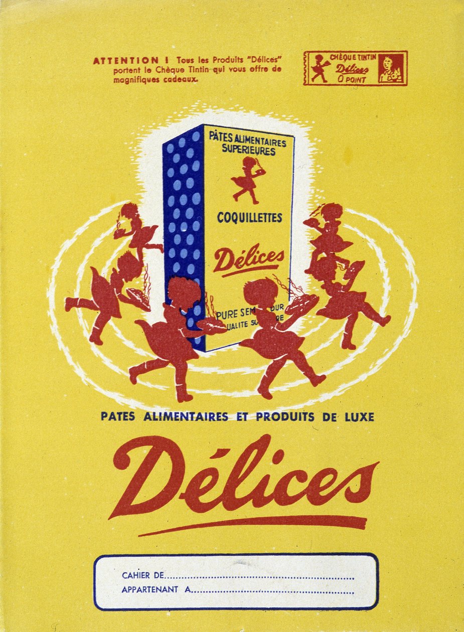 Advertising for food pasta “” Delices””. بواسطة المدرسة الفرنسية