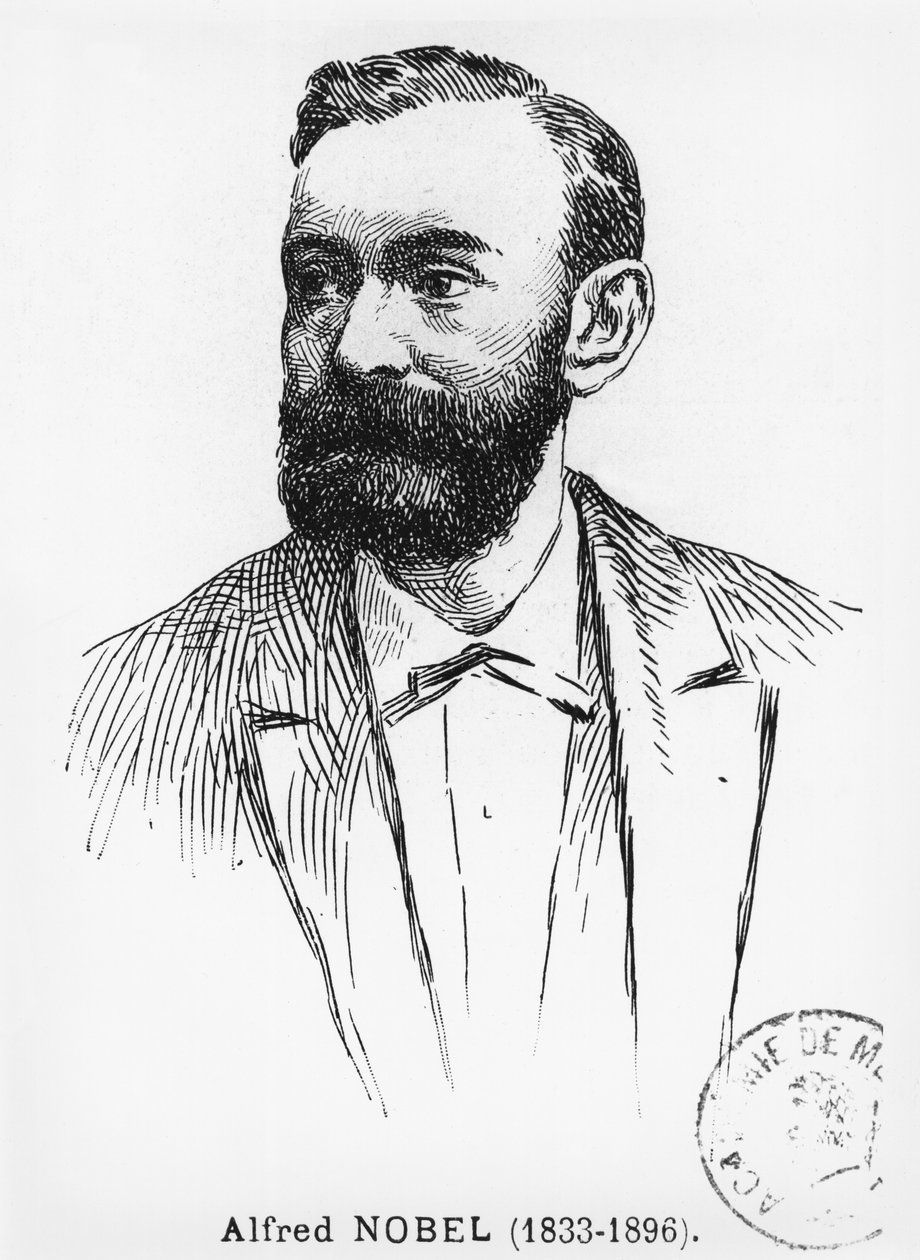 ألفريد نوبل (1833-1896) بواسطة المدرسة الفرنسية