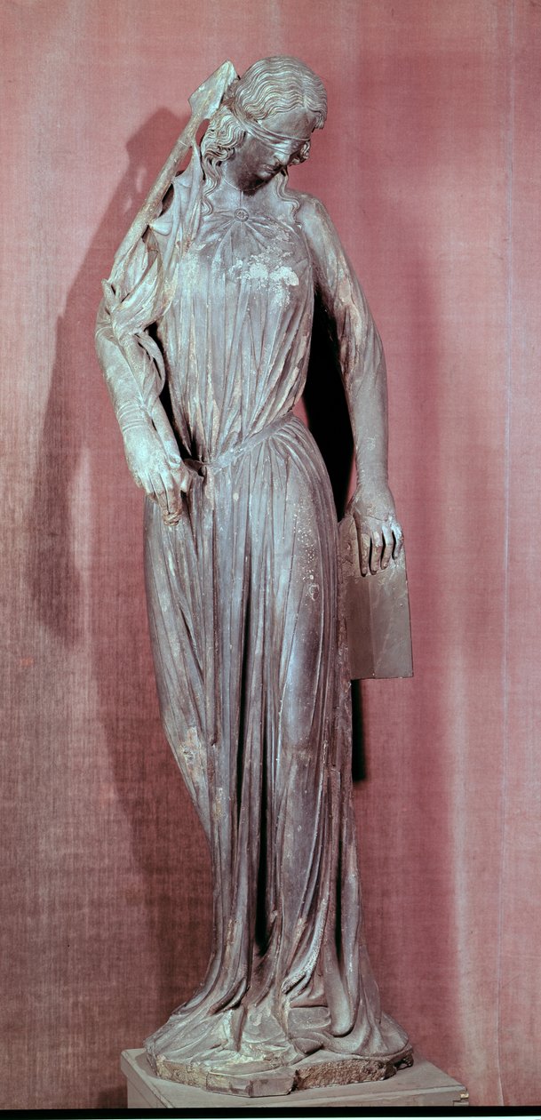 صورة رمزية للكنيس ، من المدخل الجنوبي لكاتدرائية ستراسبورغ ، ج 1230 (انظر أيضًا 177966) بواسطة المدرسة الفرنسية