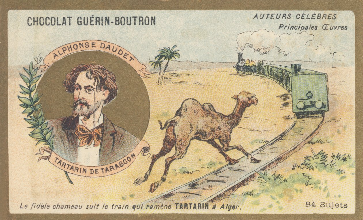 ألفونس دوديت (1840-1897) ، كاتب وكاتب مسرحي فرنسي ، مؤلف "تارتارين دي تاراسكون" (1872) بواسطة المدرسة الفرنسية