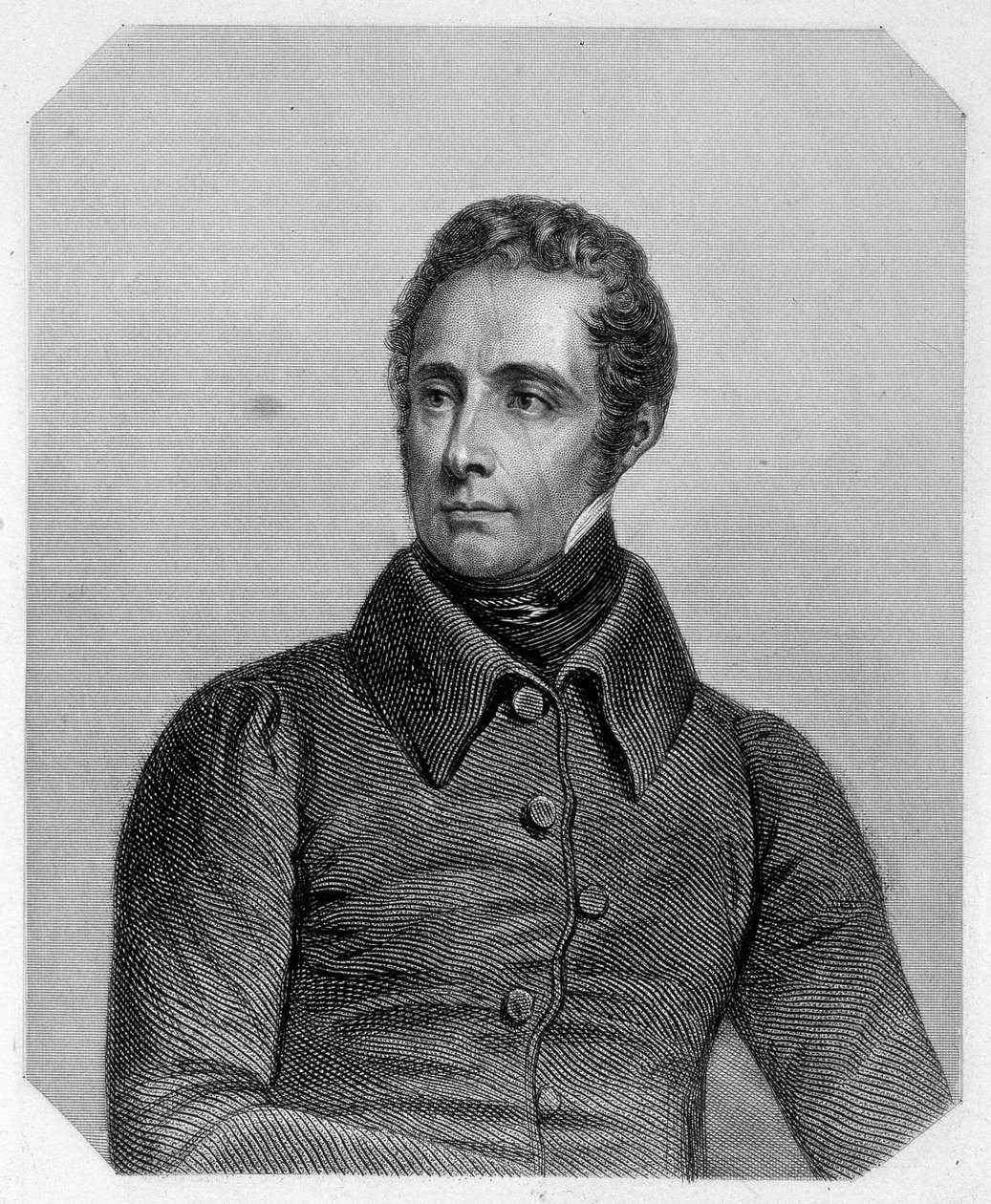 ألفونس دي لامارتين ، شاعر فرنسي (1790-1869). في "" قصة جيروندان "" لامارتين بواسطة المدرسة الفرنسية