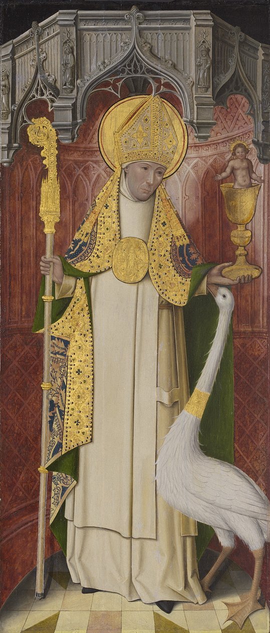 مذبح من Thuison-les-Abbeville: Saint Hugh of Lincoln ، 1490-1500 بواسطة المدرسة الفرنسية