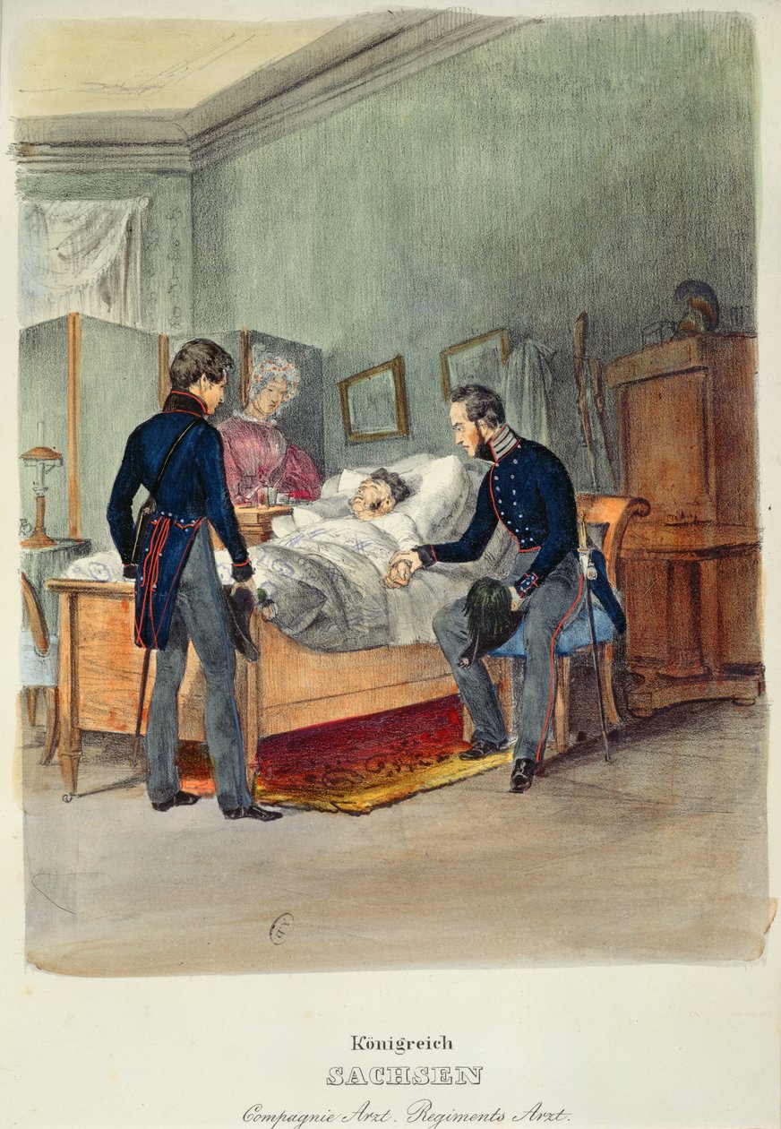 طبيب جيش في مملكة ساكسونيا ، c.1840 بواسطة المدرسة الفرنسية