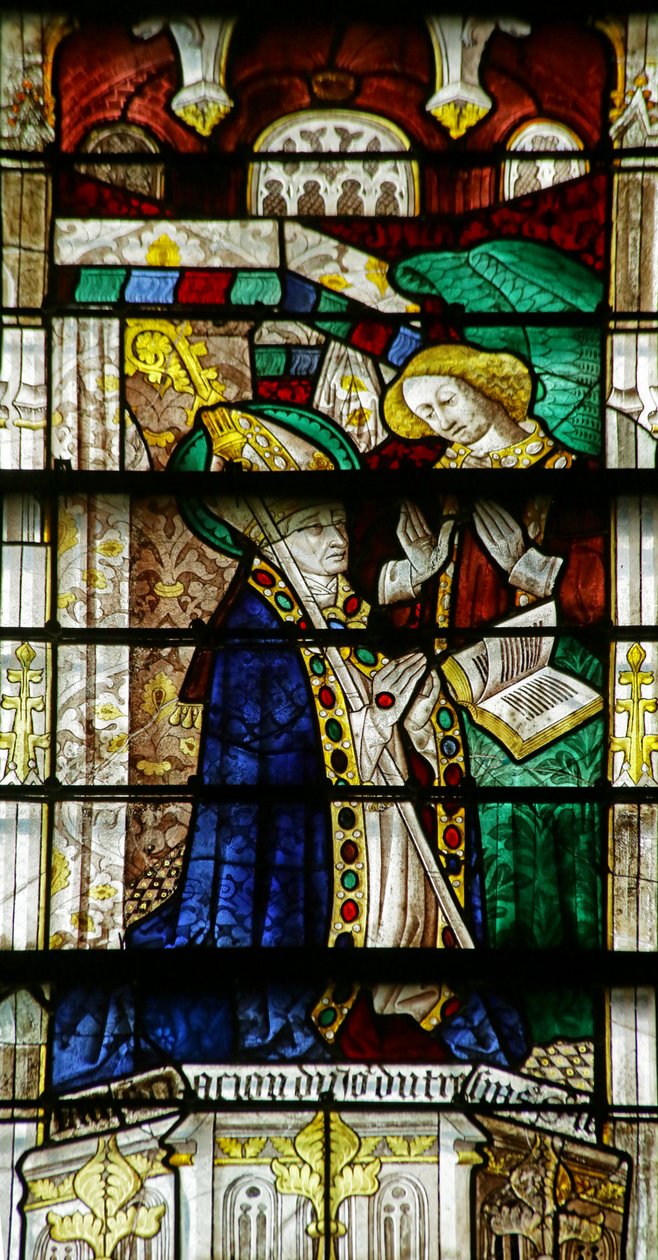 An angel announces the death of St Taurin بواسطة المدرسة الفرنسية