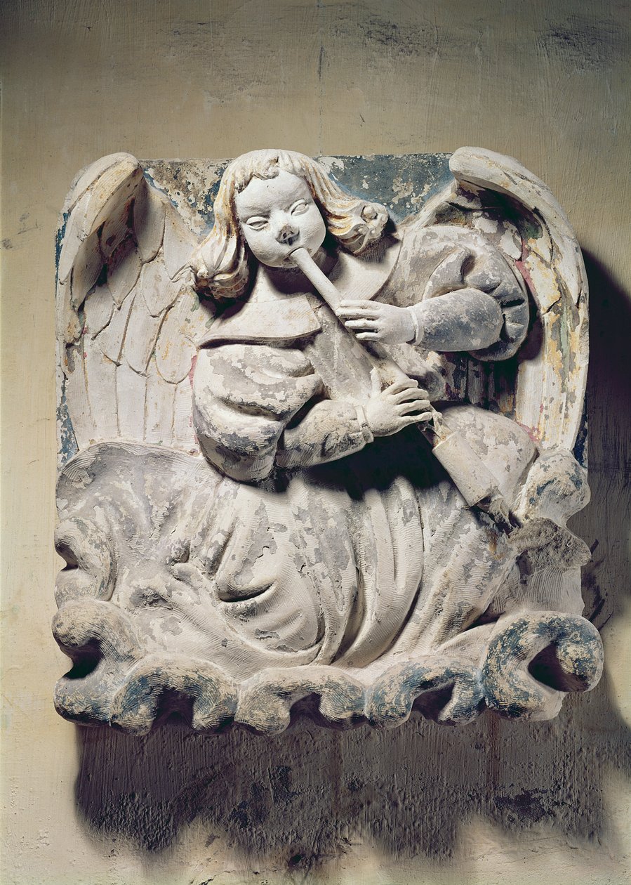 Angel Musician (باس ريليف) بواسطة المدرسة الفرنسية