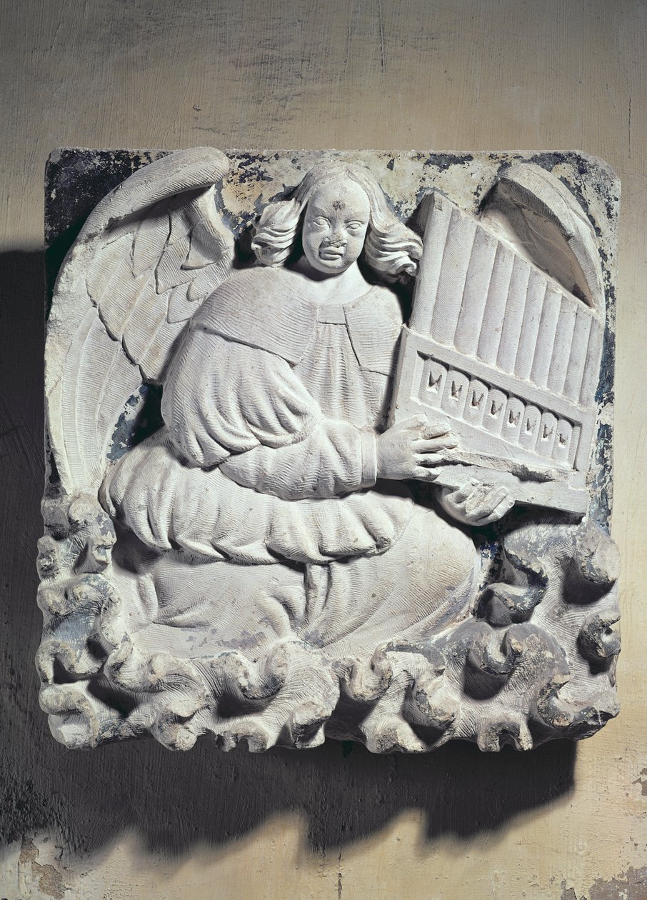 Angel Musician (باس ريليف) بواسطة المدرسة الفرنسية