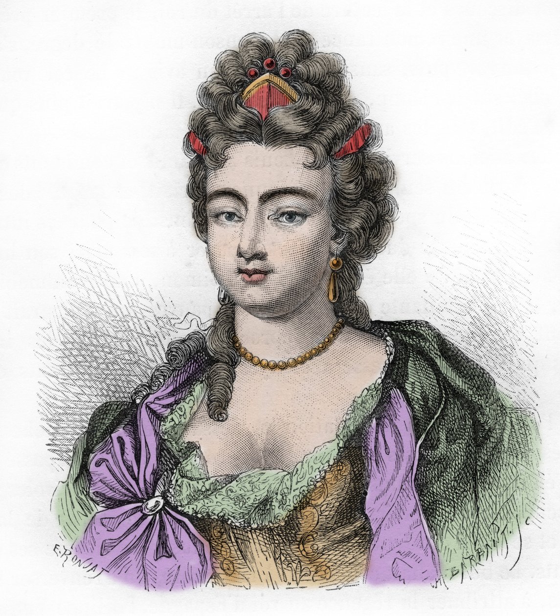 Anne-Louise-Benedicte (Anne Louise Benedicte) de Bourbon المعروفة باسم "Mademoiselle d'Enghien" ثم "Mademoiselle de Charolais" "، دوقة مين ، الأميرة الفرنسية (1676-1753) بواسطة المدرسة الفرنسية
