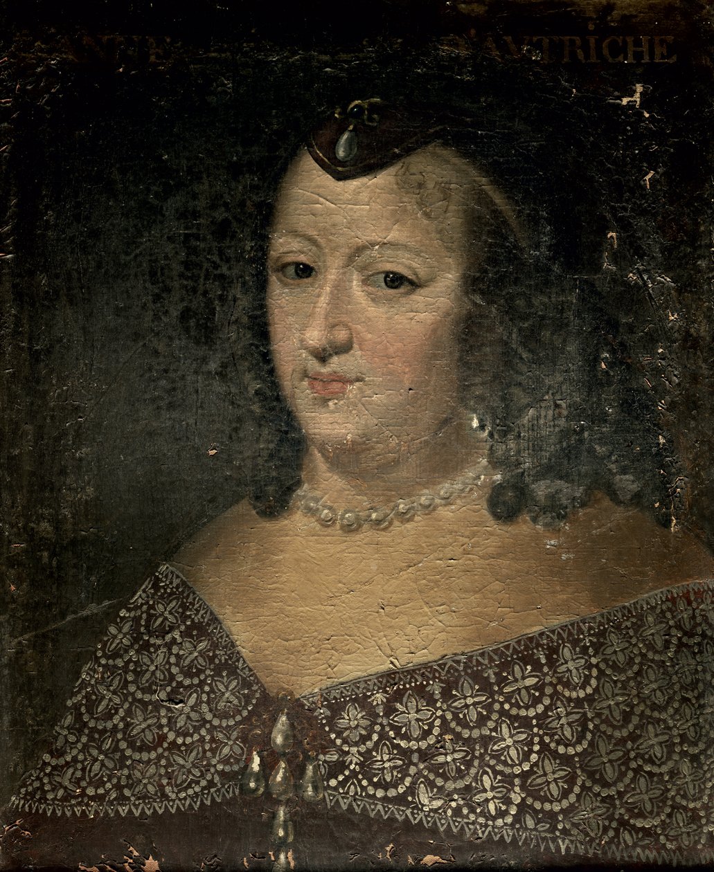 آن من النمسا (1601-66) بواسطة المدرسة الفرنسية