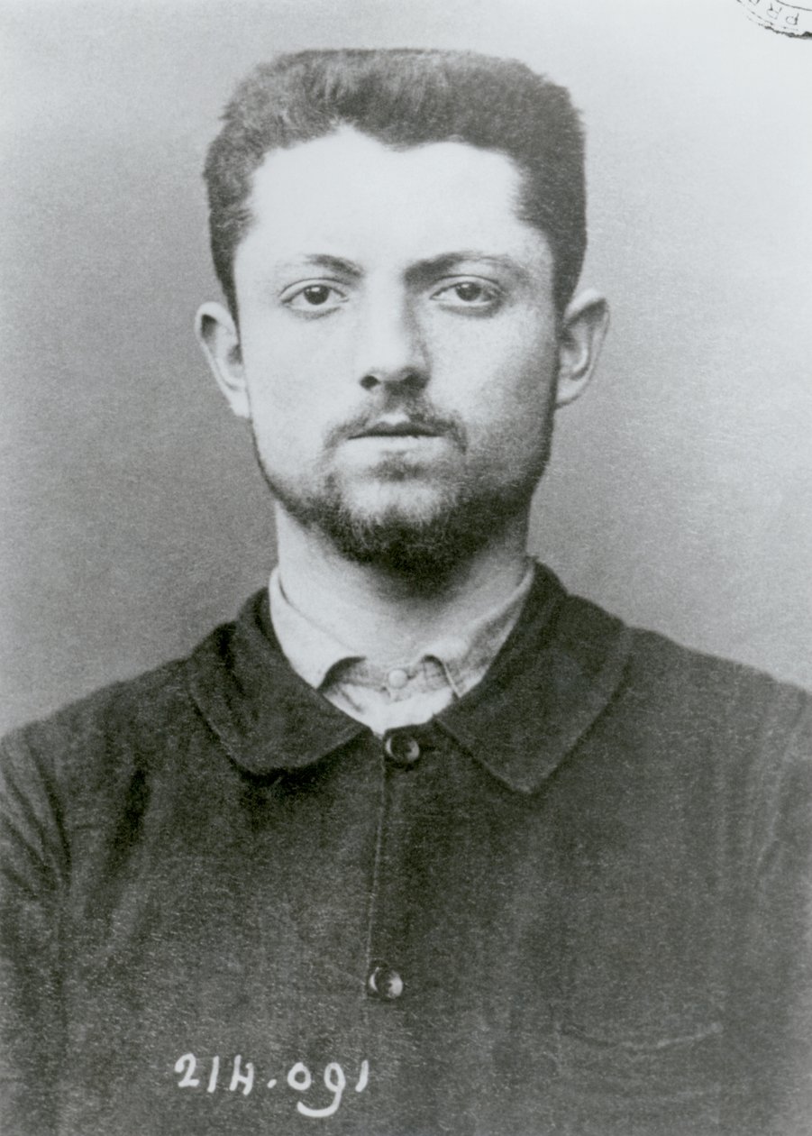 صورة أنثروبومترية لإميل هنري (1872-1894) ، بواسطة المدرسة الفرنسية