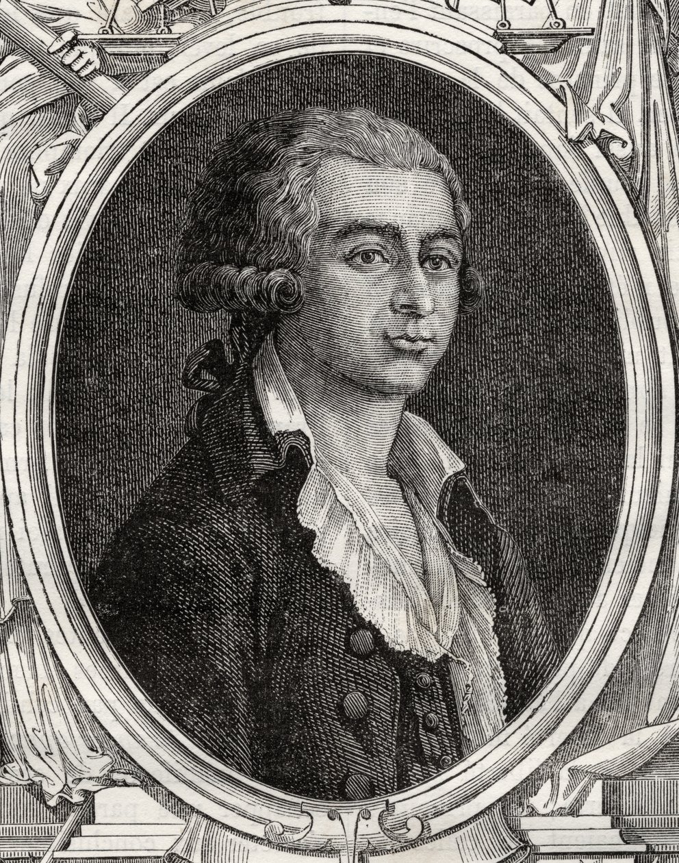 أنطوان جوزيف جورساس (1752-93) من "Histoire de la Revolution Francaise" بقلم لويس بلانك (1811-1882) (نقش) بواسطة المدرسة الفرنسية