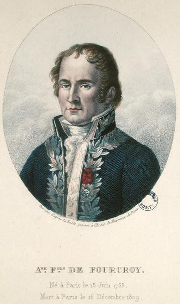 أنطوان فرانسوا دي فوركروي (1755-1809) (نقش ملون) بواسطة المدرسة الفرنسية