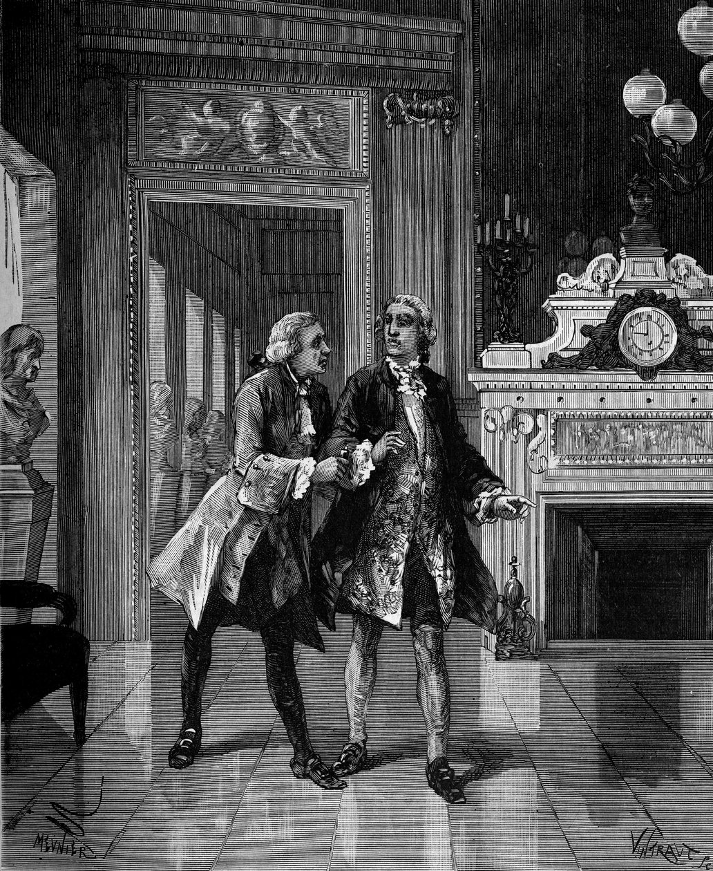 رفض أنطوان لوران دي لافوازييه (1743-1794) السم الذي اقترحه صديق لتجنب معاناة إعدامه. بواسطة المدرسة الفرنسية