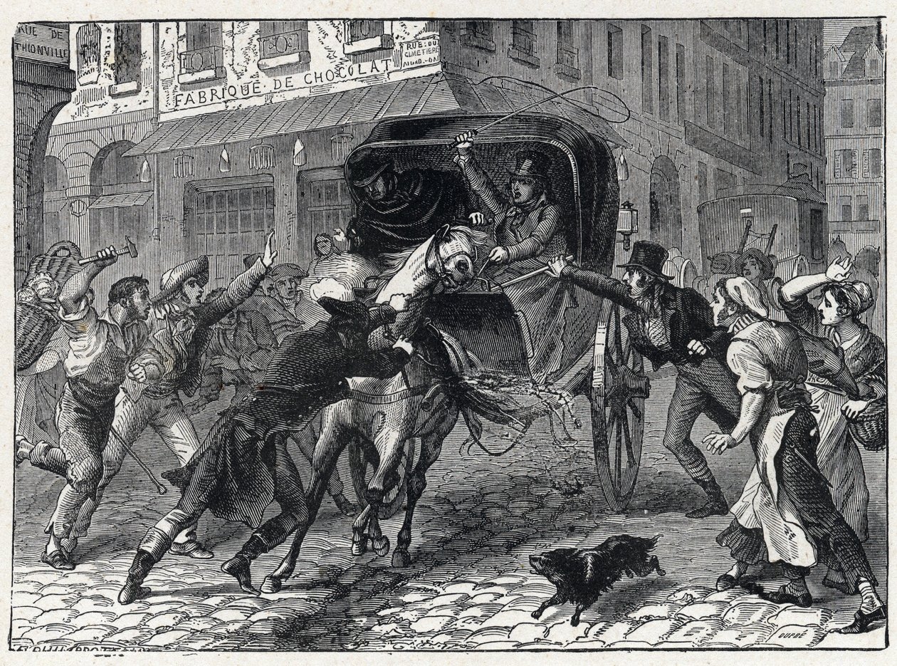 اعتقال جورج كادودال (1771-1804) ، رئيس شوان خلال حروب فيندي ، 9 مارس بواسطة المدرسة الفرنسية