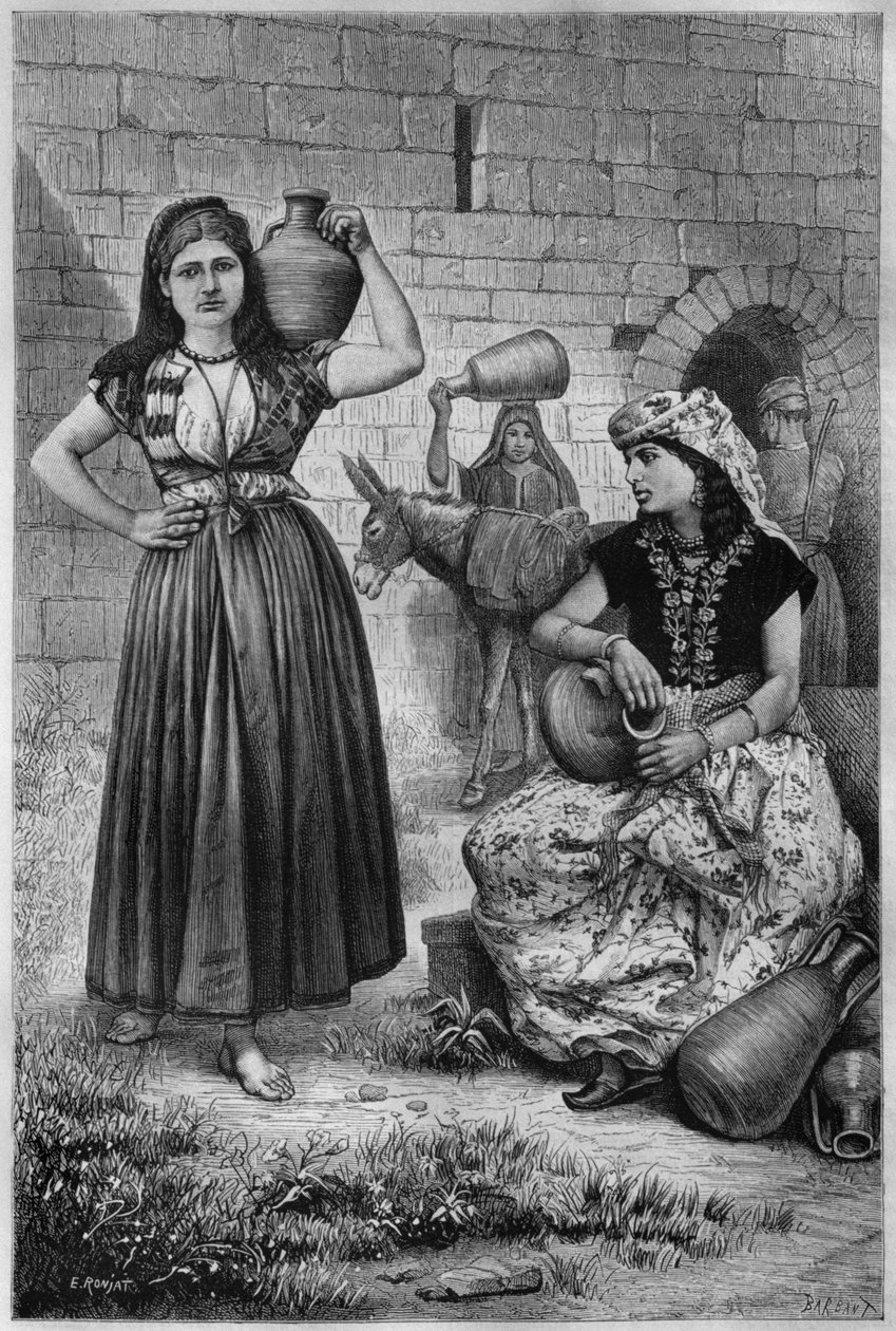 في البئر حيرام من سوريا اليوم. رحلات إلى فينيسيا ولبنان وجودي. 1875-1880 من لويس تشارلز إميل لورت ، 1884 (النقش وزن الجسم) بواسطة المدرسة الفرنسية
