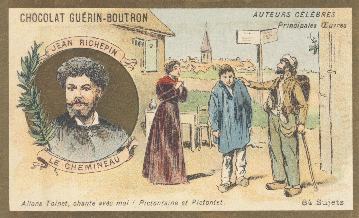 Auguste-Jules Richepin ديت جان ريتشبين (1849-1926) ، شاعر فرنسي ، روائي وكاتب مسرحي ، مؤلف "Le chemineau" ، دراما في خمسة أعمال (1897) بواسطة المدرسة الفرنسية